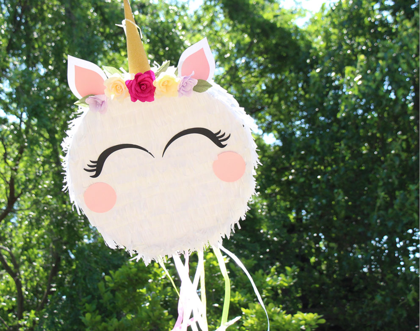 Pull String Unicorn Piñata DIY