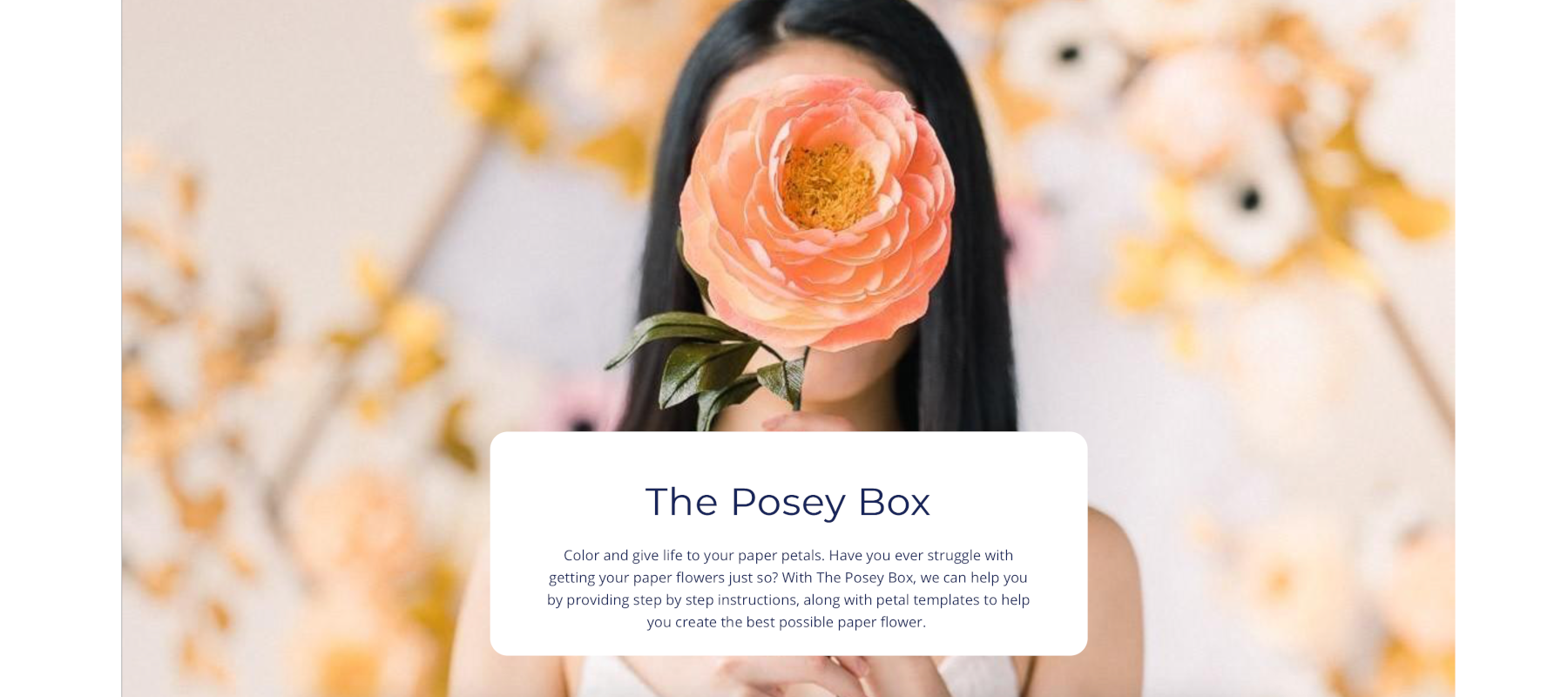 Posey box from pink and posey