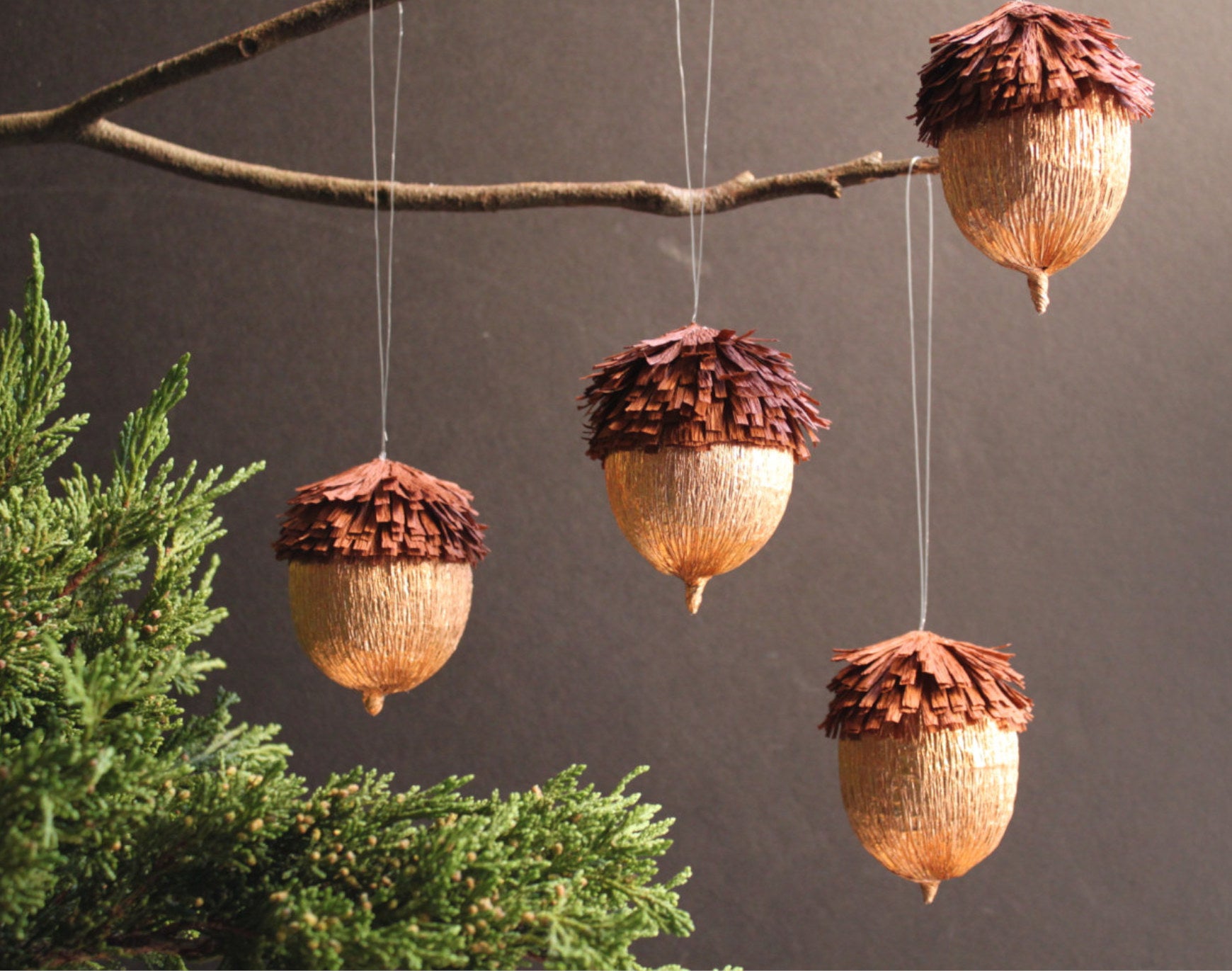 CREPE PAPER WOODLAND ORNAMENTS BY TIFFANIE TURNER diy