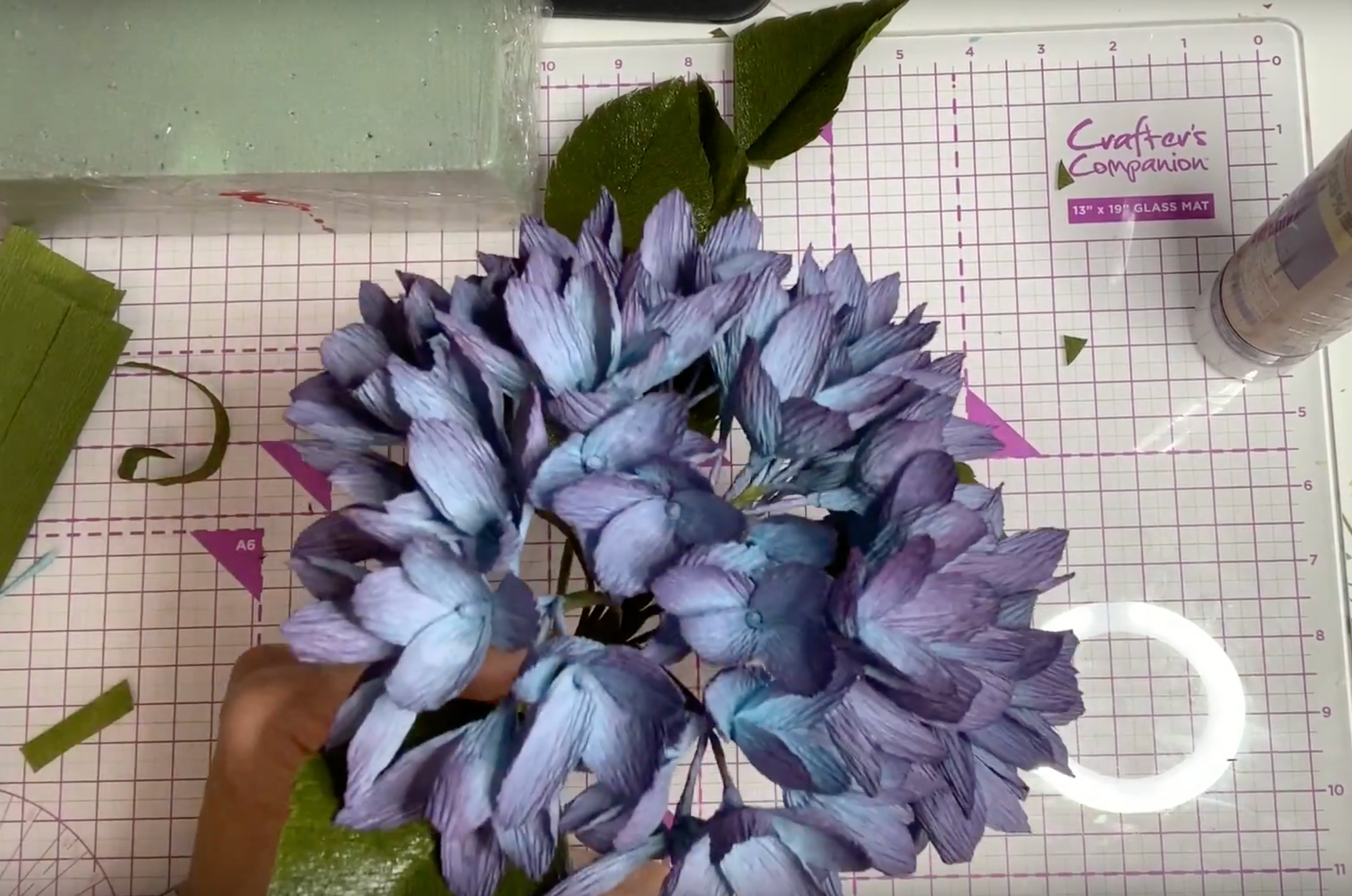 Crepe Paper Hydrangea DIY Video