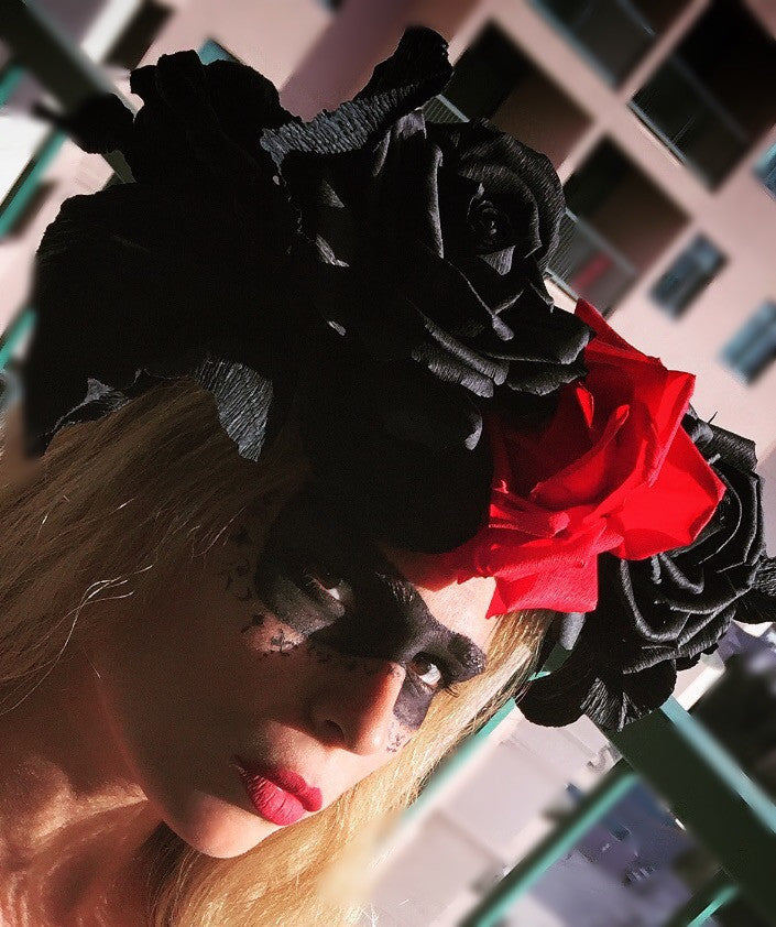 Halloween Orchid and Hybrid Rose - Carte Fini Tutorial by RoyasCreations