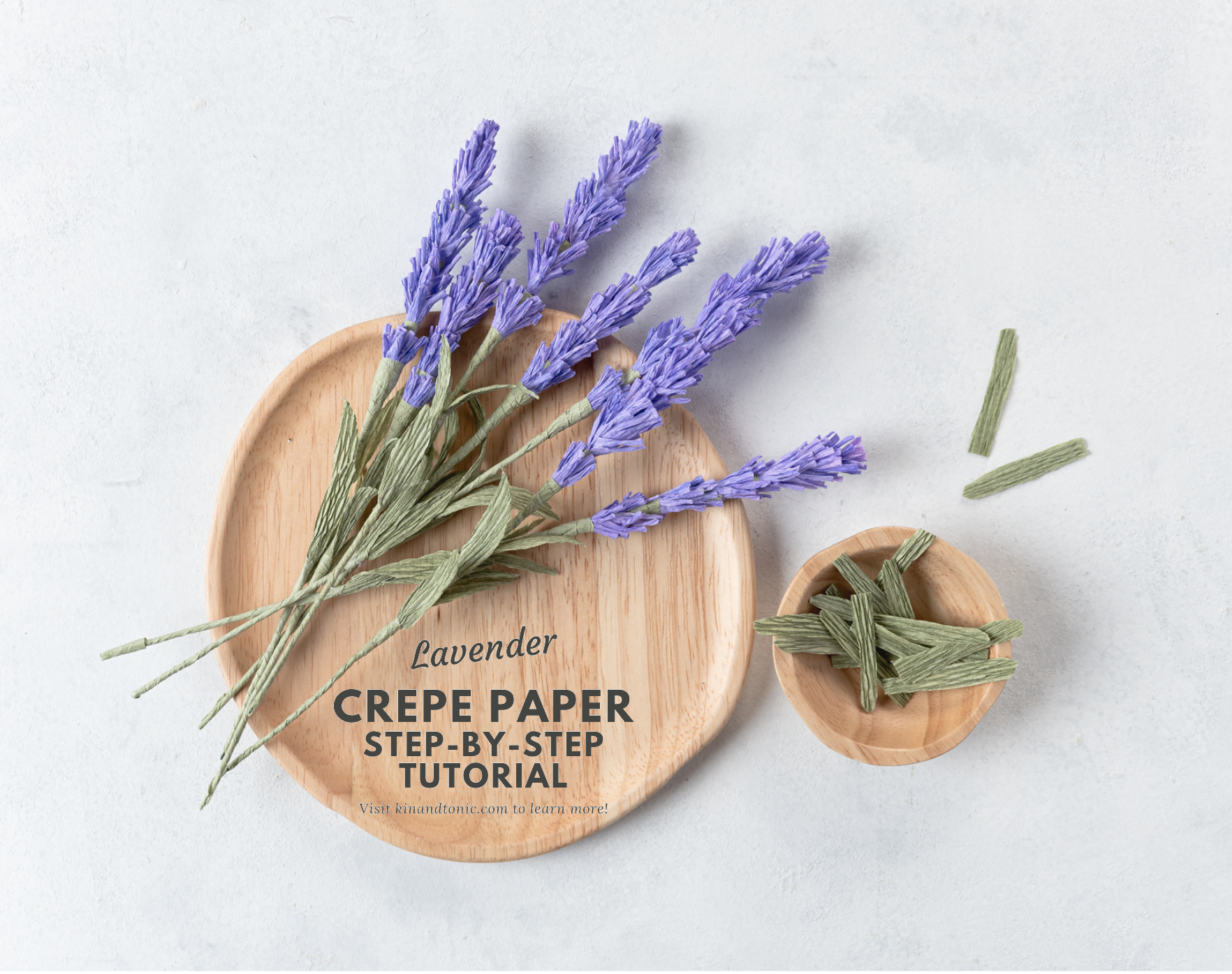 Crepe paper lavender tutorial
