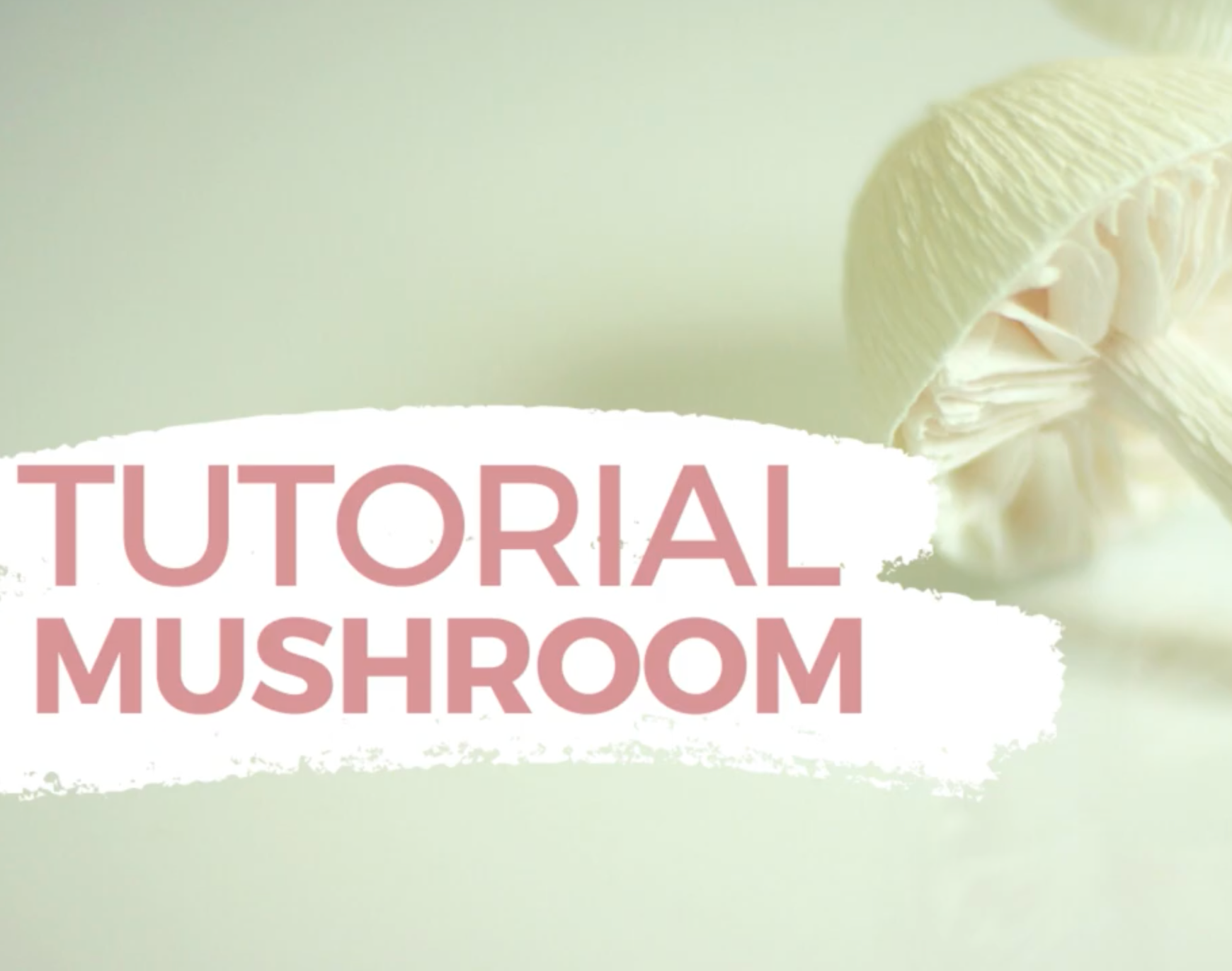 crepe paper mushroom