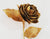 laminating metallic crepe paper rose