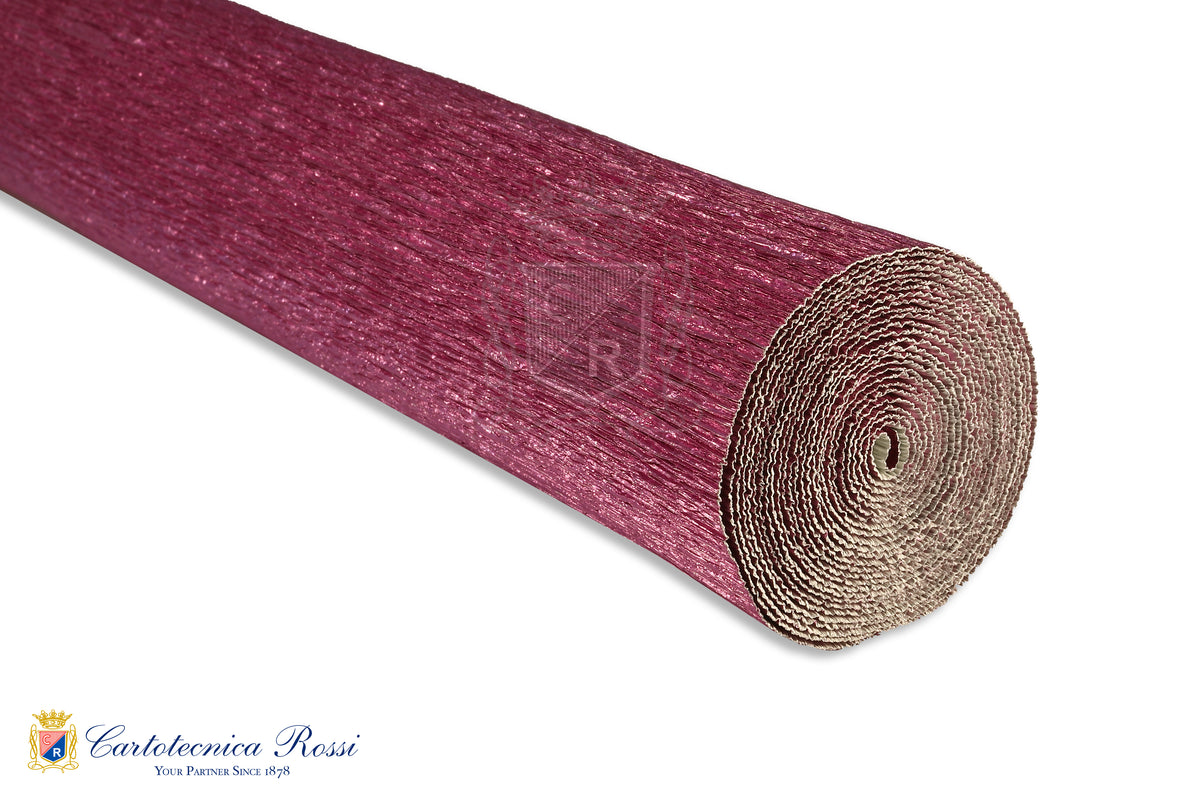 Italian Crepe Paper roll 180 gram - 810 PINK METALLIC
