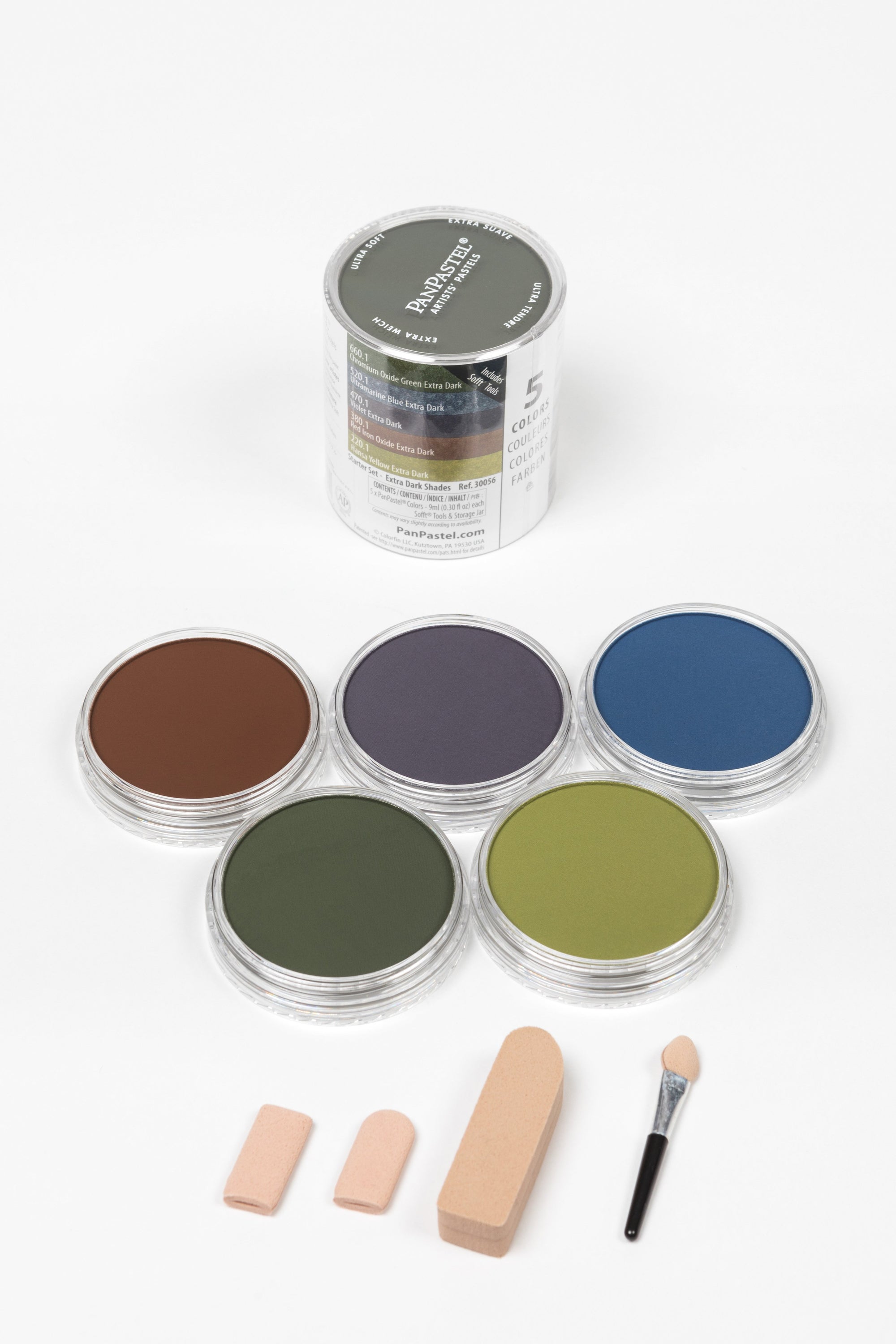 PanPastel - 30056 5 COLOUR EXTRA DARK SHADES STARTER SET