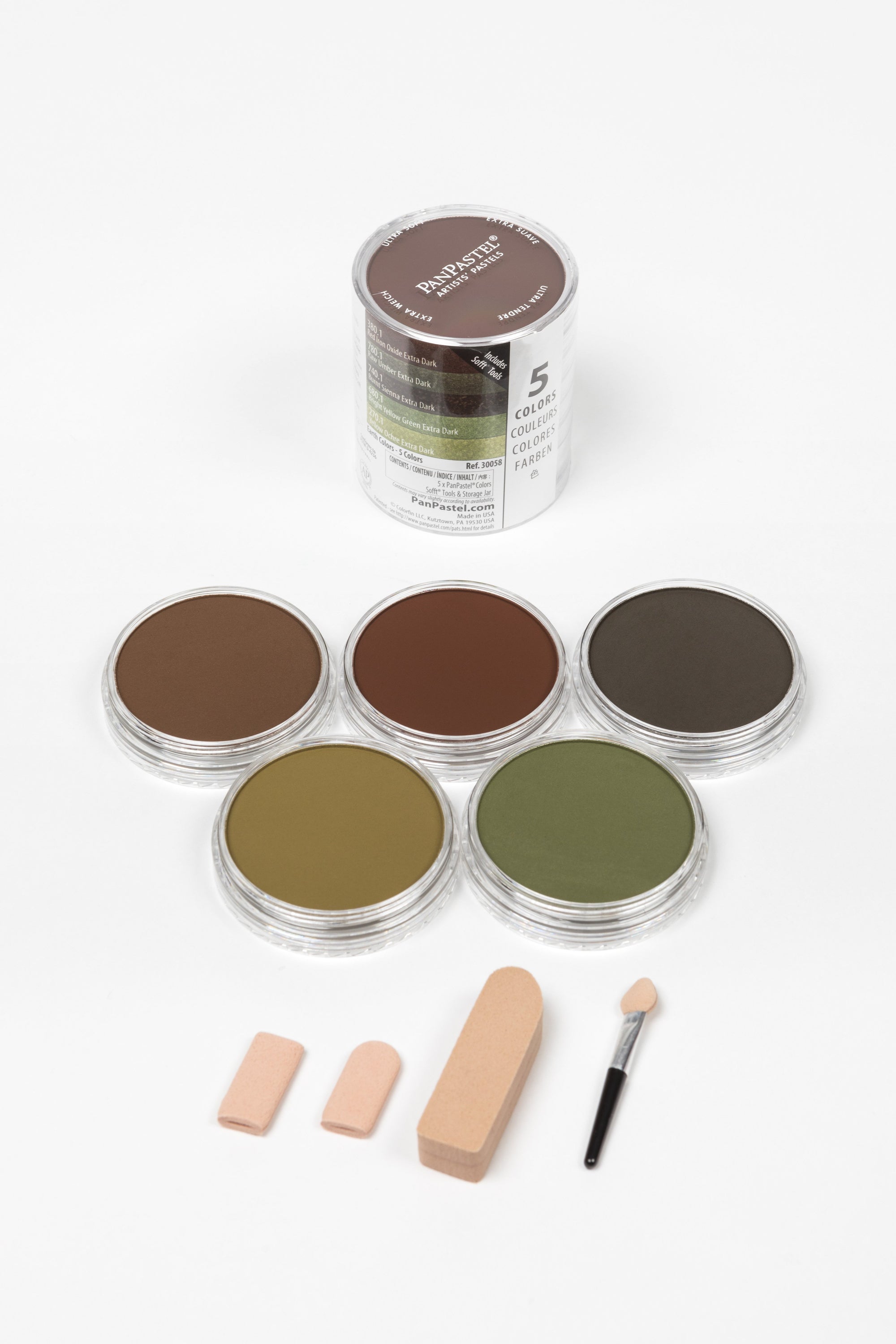 PanPastel - 30058 5 COLOUR EXTRA DARK SHADES EARTH SET