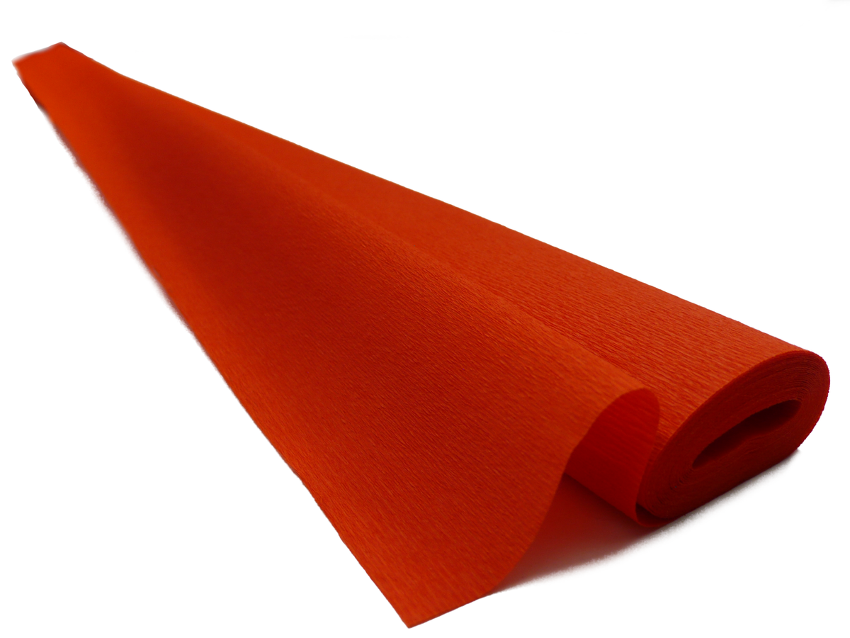 Italian Crepe Paper roll 60 gram - 306 INTENSE DARK ORANGE
