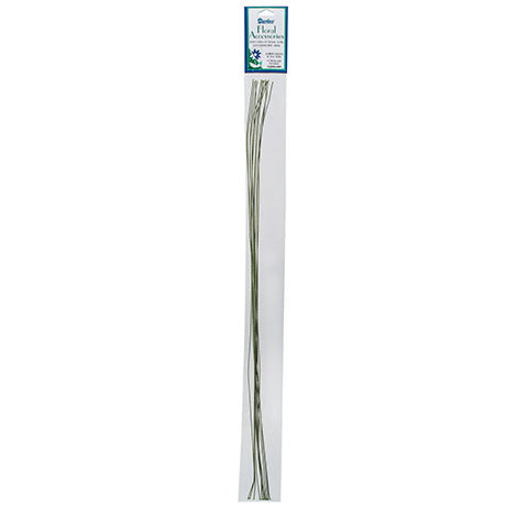 32 Gauge Floral Stem Wire - Cloth Covered - Green