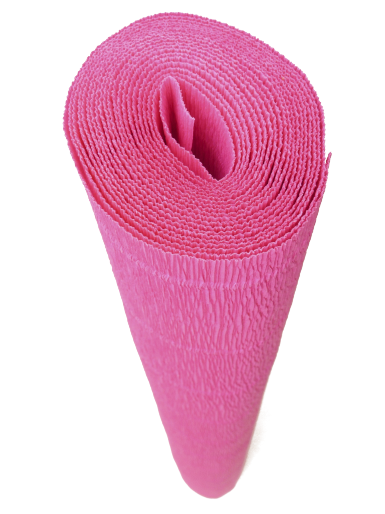 Hot Pink Crepe Paper Sheets Folds 20 inch. X 8 ft.