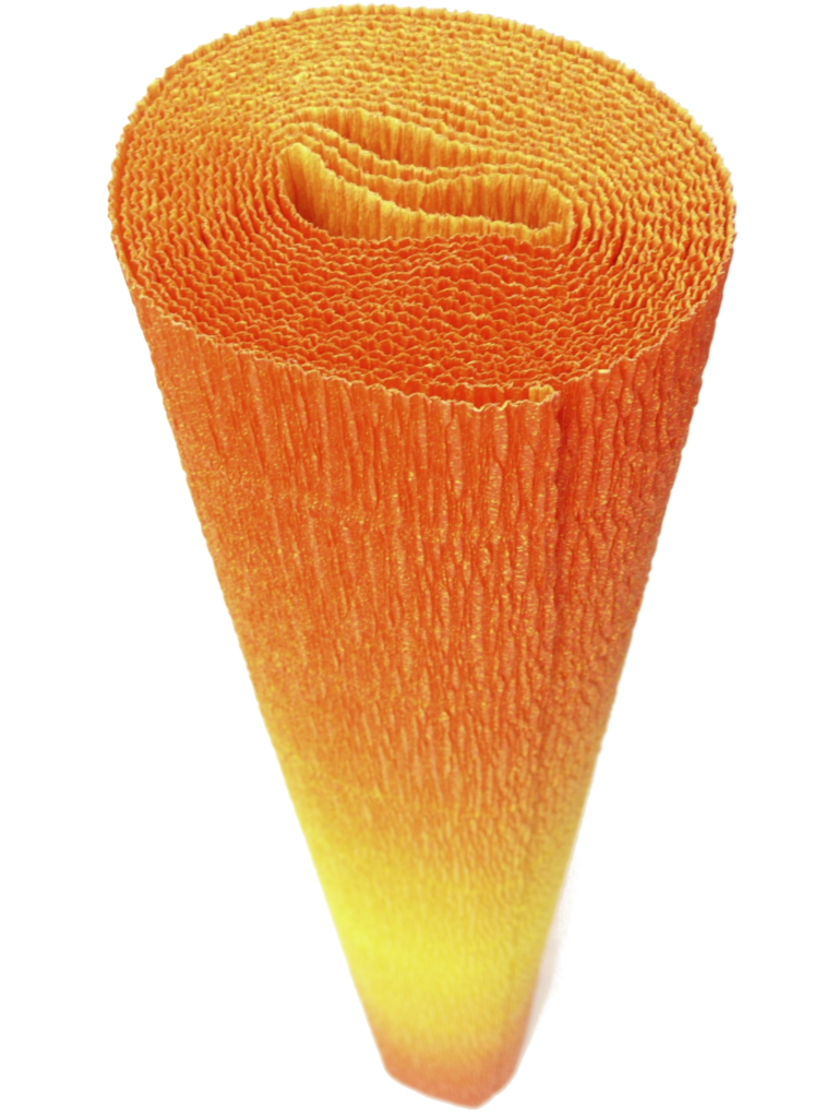 Italian Crepe Paper roll 180 gram - 576/9 CANDY CORN NUANCE