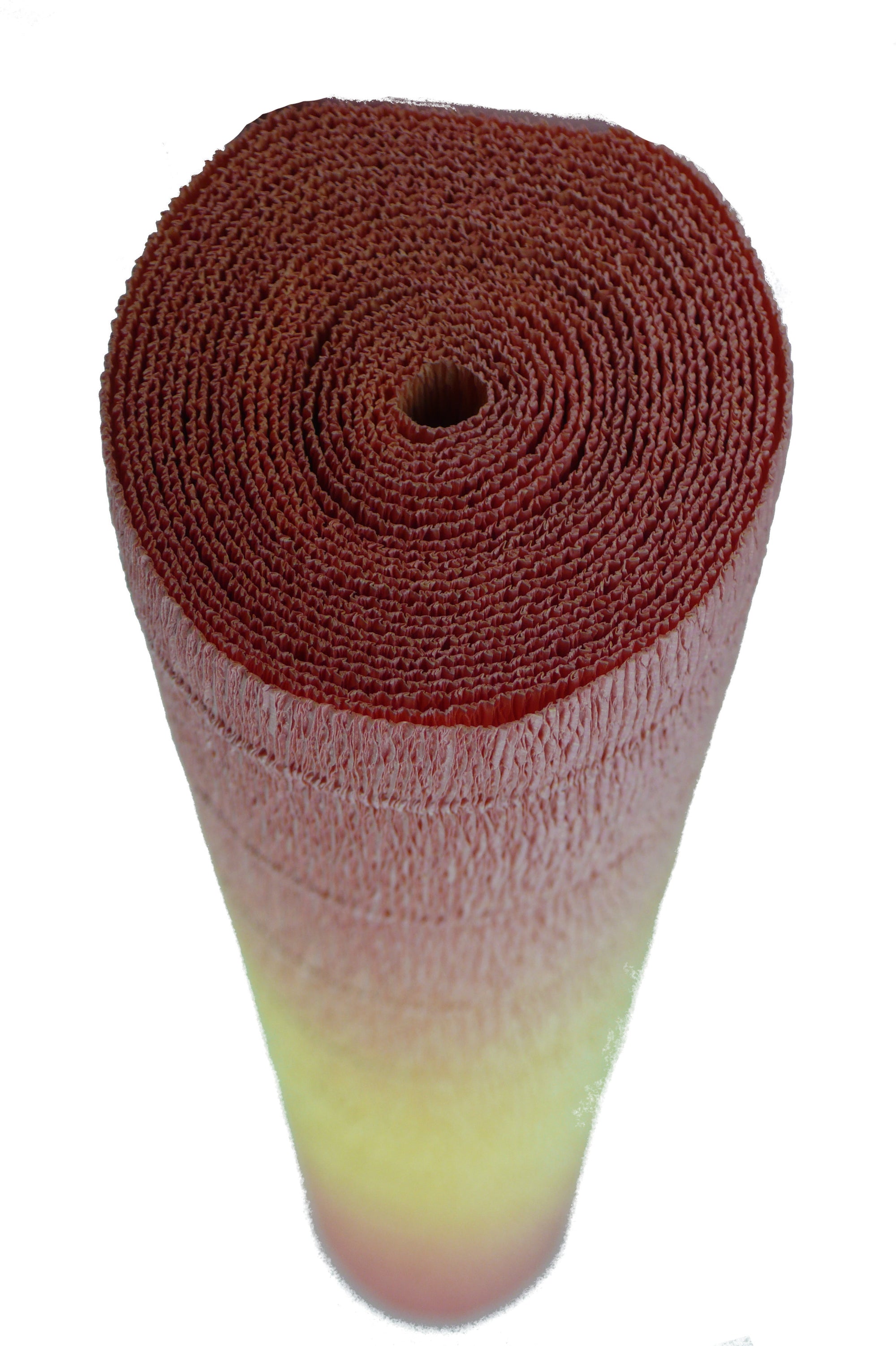 Italian Crepe Paper roll 180 gram - 600/3 ROSE AND PALE YELLOW NUANCE by TIFFANIE TURNER