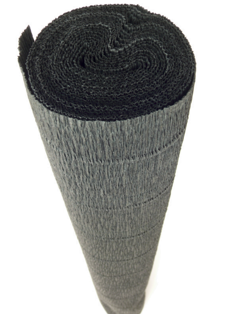 Italian Crepe Paper roll 180 gram - 602 BLACK