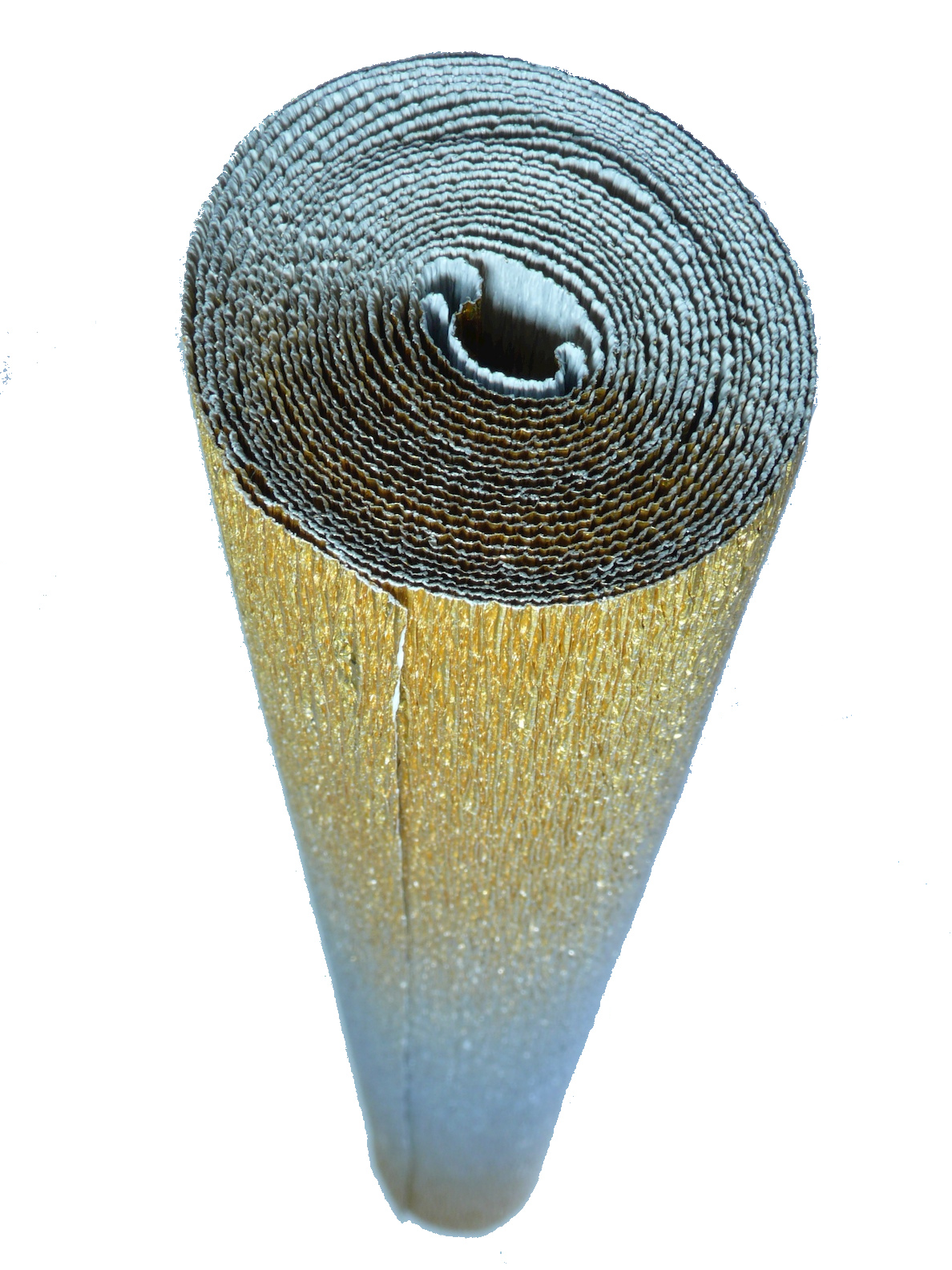 Italian Crepe Paper roll 180 gram - 802/3 SILVER &amp; GOLD METALLIC NUANCE